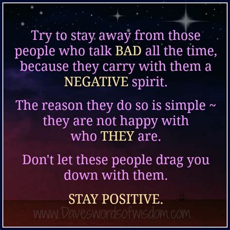 Stay Away From Negative People