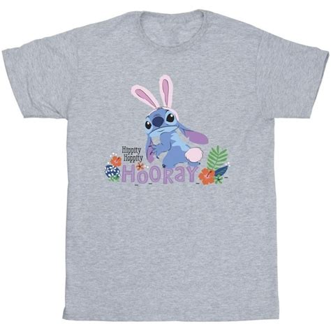 Textil Camisetas Manga Larga Disney Lilo Stitch Hippity Hop Stitch