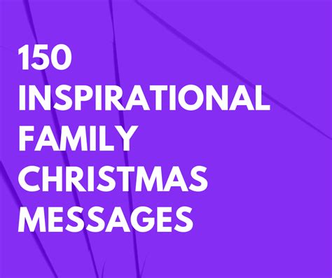 150 Inspirational Family Christmas Messages – FutureofWorking.com