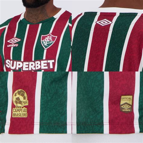 Camisa Umbro Fluminense I 2024 Jogador Patrocínio FutFanatics