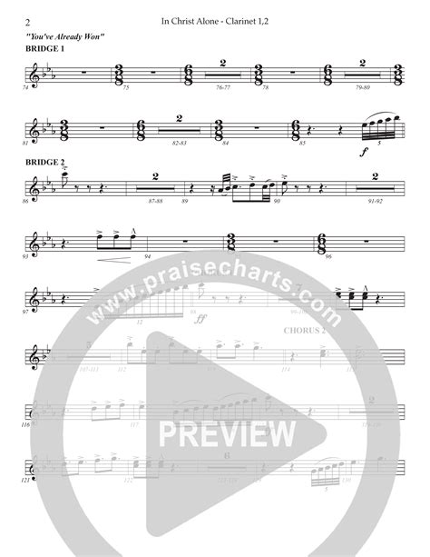 In Christ Alone With You Ve Already Won Choral Anthem SATB Clarinet