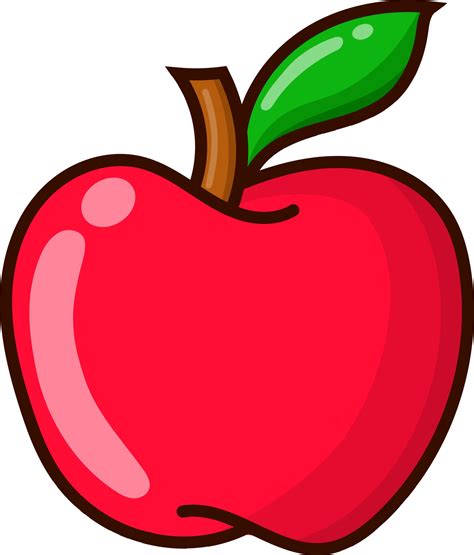 Large Cartoon Apple