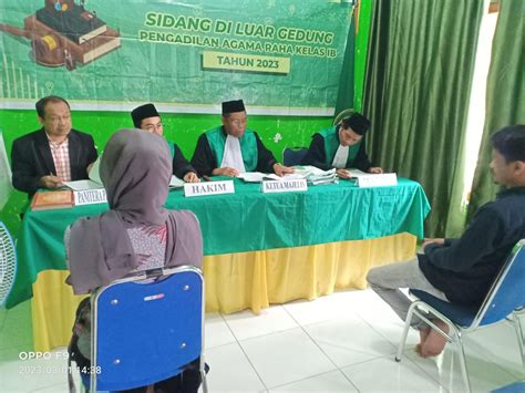 Pengadilan Agama Raha Kelas B Pelaksanaan Sidang Keliling Sebagai