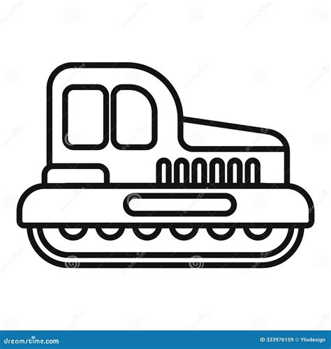 Snowcat Icon Representing Winter Sports and Mountain Resorts Stock