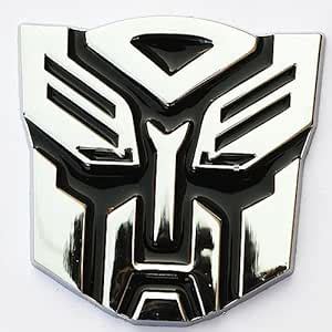 SSK Transformer Autobot Car Emblem Sticker 3D Raised Metal Chrome