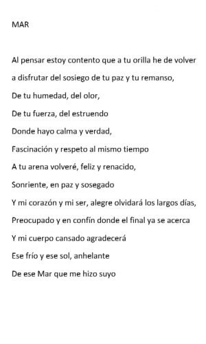 Poema Mar Por Extremeño Poematrix