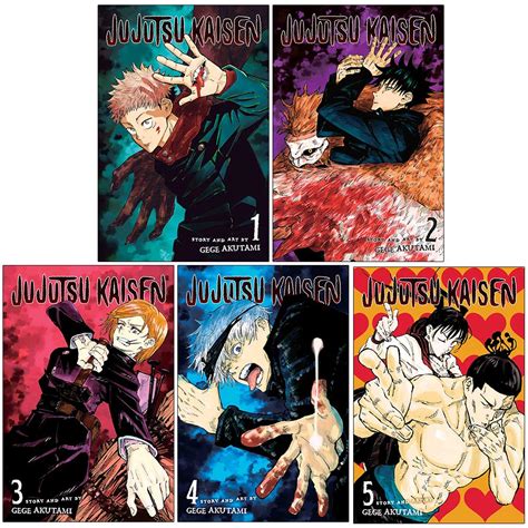 Juego de colección de libros Jujutsu Kaisen Series Vol 1 5 de Gege