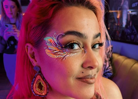 glitter face art glitter artists   event london