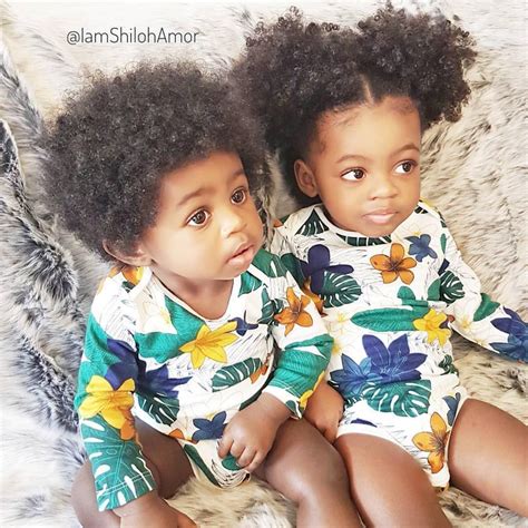 Repost Curlsaunaturelkids ・・・ Iamshilohamor Gorgeous Siblings 😍🙌🏽 💖🎉