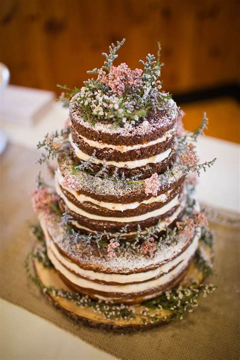 Rustic Wedding Naked Carrot Cake Diy Wedding Cake Naked Wedding