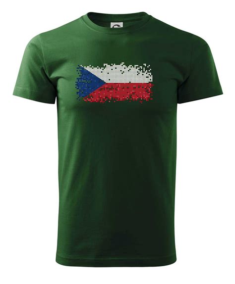 Česká vlajka tetris Triko 5XL extra velké MyShirt cz