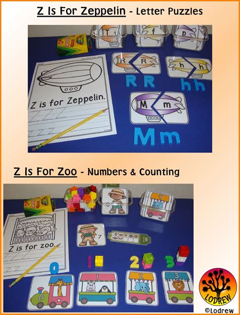 Toddler Centers Alphabet Activities Letter Of The Week Letter Z ...