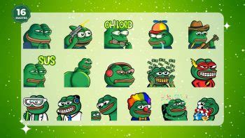 Pepe Emotes Mega Bundle - GamingVisuals