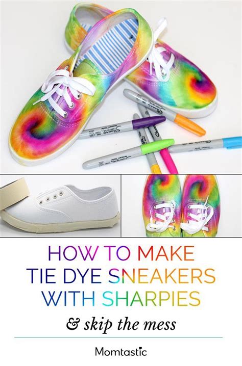 How To Make Tie Dye Sneakers With Sharpies And Slip The Mess