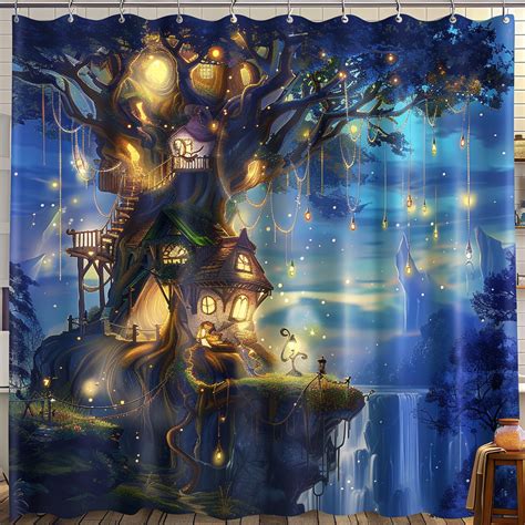 Enchanting Fantasy World Shower Curtain Transform Your Bathroom Into A