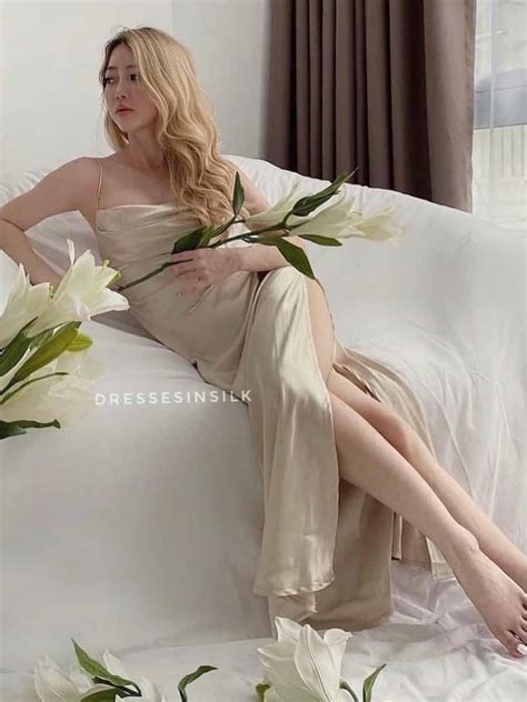 Dress in silk lụa nude 2 dây M imqueenoffical