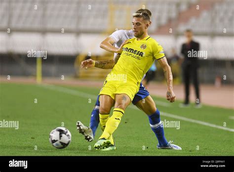 Kiko Femenia Of Villarreal In Action During Uefa Europa Conference