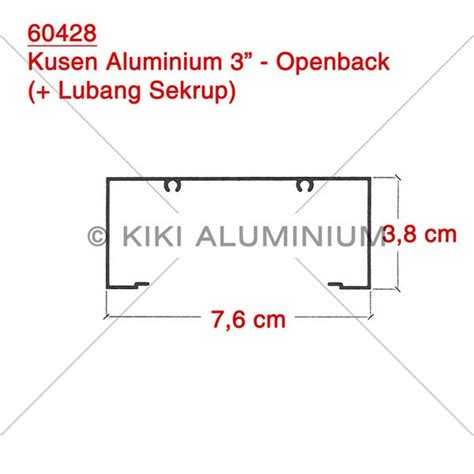 Jual Kusen Aluminium 3 60428 Merk ALEXINDO Pjg 6 Meter Di Lapak