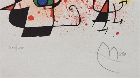 Lot - Joan Miro Signed Limited Edition Lithograph