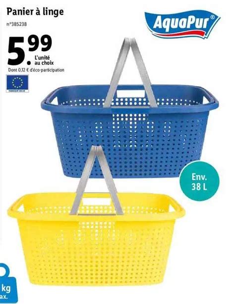 Promo Panier à Linge Aquapur chez Lidl iCatalogue fr