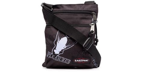 Eastpak X Pleasures Messenger Bag In Black Lyst Uk