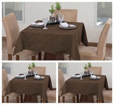 Kit Toalhas De Mesa Quadrada Lugares Sala Jantar Jacquard Raga