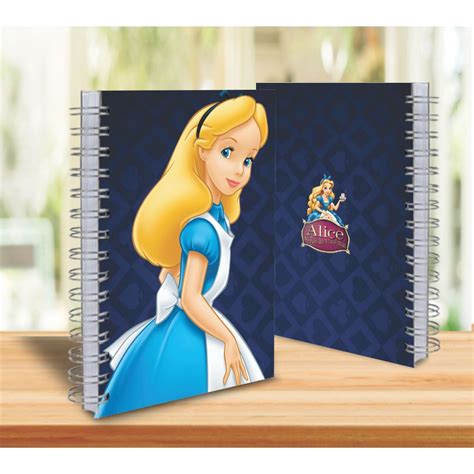 Caderno Alice No País Das Maravilhas - Caderno Alice no País das Maravilhas A5 - 100 Folhas 15x21 (Tamanho ...