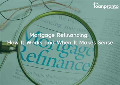 Mortgage Refinancing How It Works And When It Makes Sense Loan Pronto