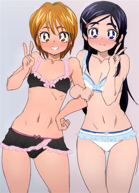 Misumi Nagisa And Yukishiro Honoka Precure And 1 More Drawn By