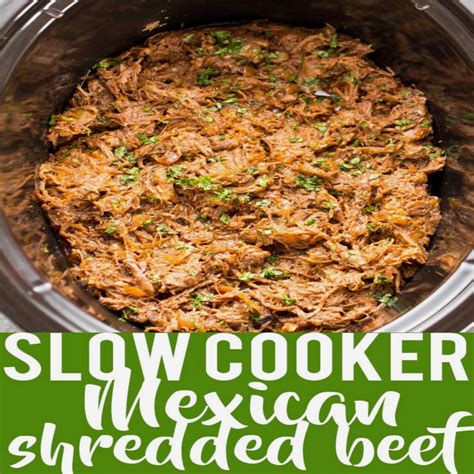 Slow Cooker Mexican Shredded Beef