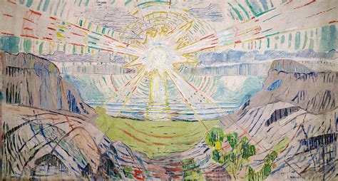 The Sun Between 1910 1911 Painting By Edvard Munch Pixels