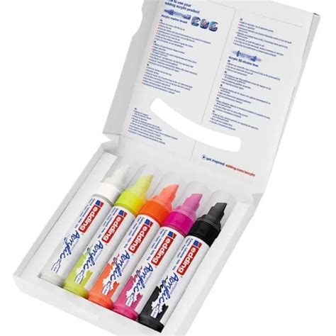 Edding Acrylic Marker Set Neons My Art Shop