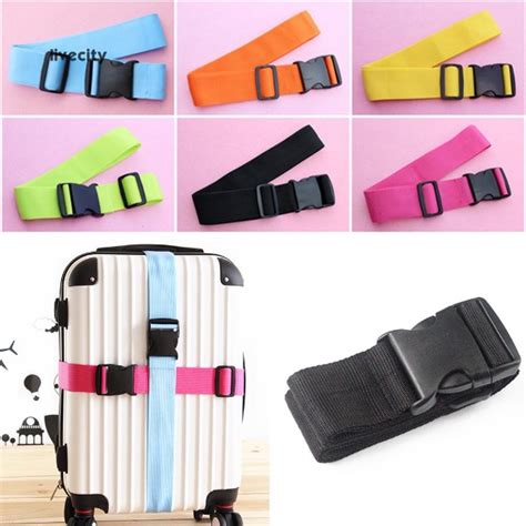 Heavy Duty Adjustable Travel Luggage Strap Suitcase Belts Buckle Bag