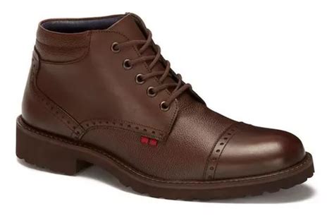 Botin Casual U In Vacuno Ojal Metal Sin Tacon Ejecutivo Meses Sin