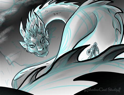 Giant Dragon Sketch by ShadowPuppetteer on DeviantArt