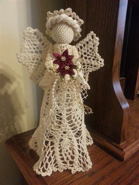 Newly Completed Crocheted Tree Topper Angel Just In Time For Christmas