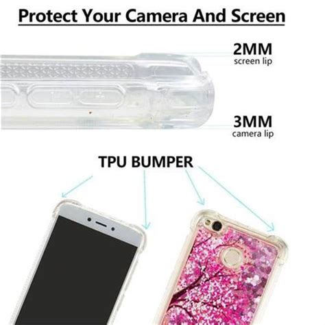 Pink Cherry Blossom Dynamic Liquid Glitter Sand Quicksand Star Tpu Case