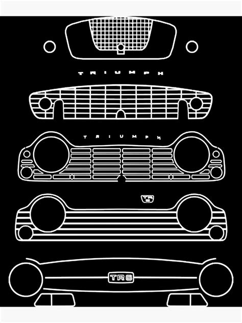 Triumph TR Evolution Classic 1950s 1960s British Sports Cars White