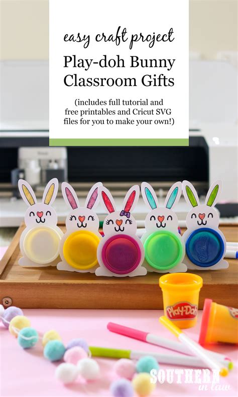 Southern In Law Easy Printable Easter Classroom T Playdoh Bunnies