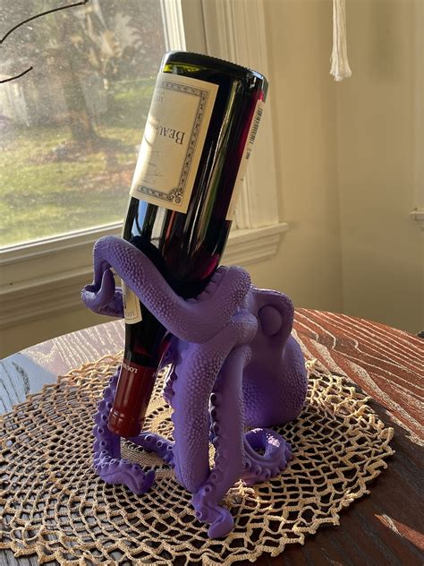 3d Printed Octopus Wine Holder Etsy