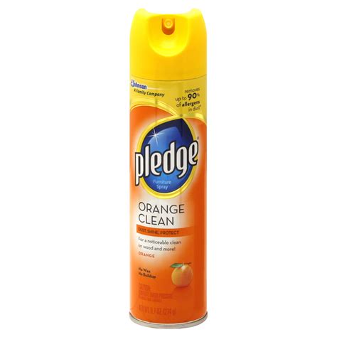 Pledge Furniture Spray Orange Clean Oz G