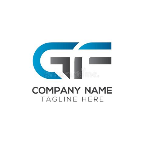 Initial Gf Letter Logo With Creative Modern Business Typography Vector