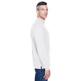 Devon Jones D Sueded Cotton Jersey Mock Turtleneck White Full