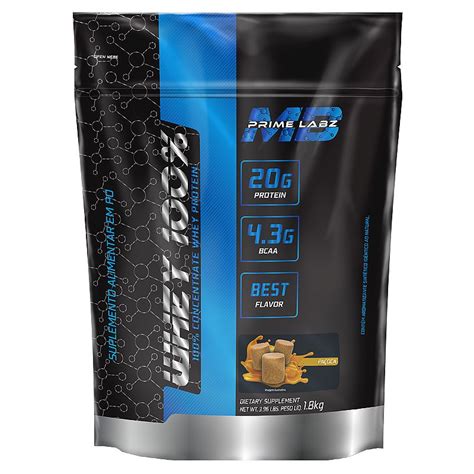 Whey 100 Concentrado Pouch 1 8kg MB Prime Labz