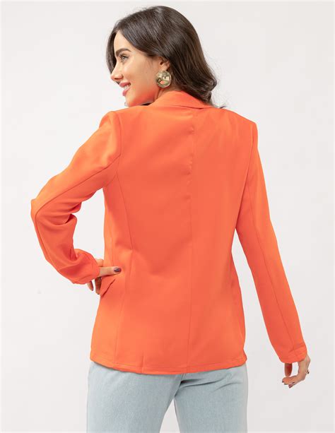 Blazer Alfaiataria Basic Laranja Sangue Latino