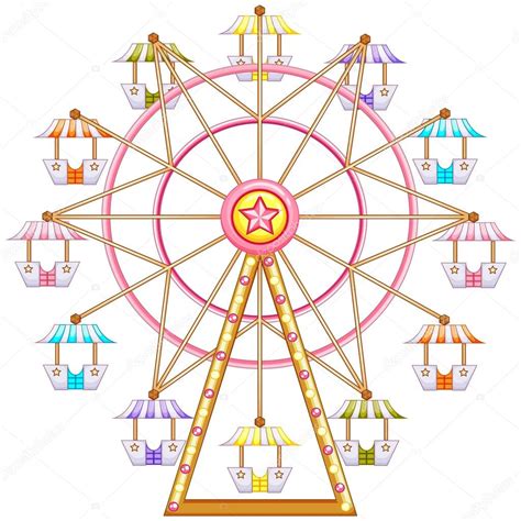 Ferris Wheel Illustration Vector