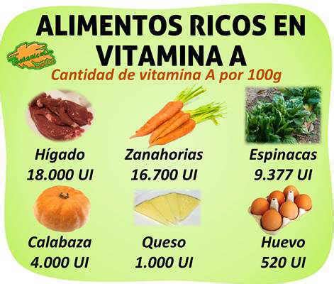 Alimentos Con Vitamina A