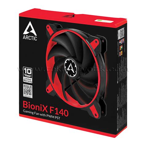 Arctic BioniX F140 PWM PST 14cm Kırmızı/Siyah Gaming Kasa Fanı (AR ...
