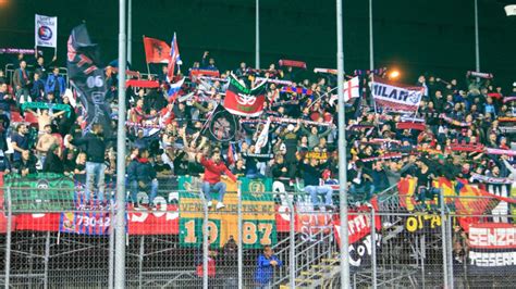 Cittadella Cosenza il dato definitivo di tifosi rossoblù nel settore