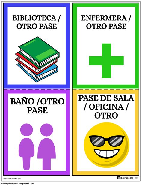 pases de pasillo  storyboard  es examples